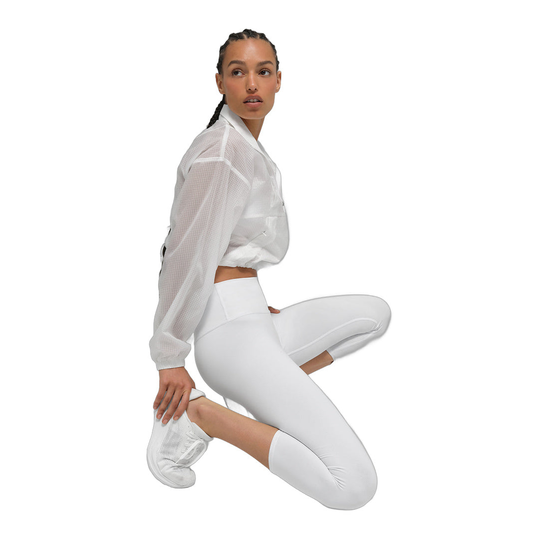 alo High-Waist Airbrush Capri - White