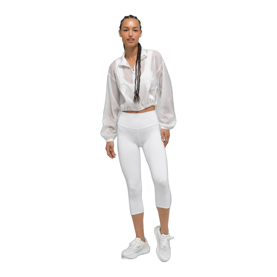 alo High-Waist Airbrush Capri - White