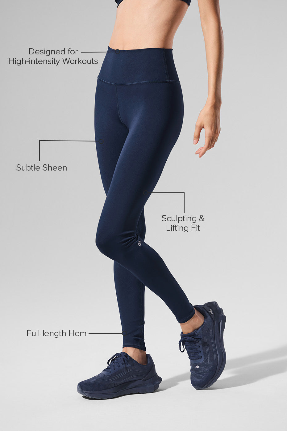 alo High-Waist Airlift Legging - Navy