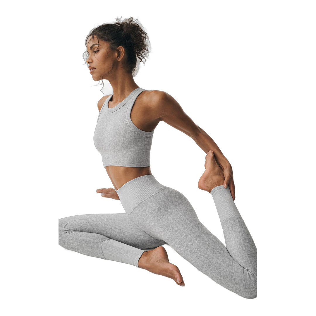 alo High-Waist Alosoft Lounge Legging - Athletic Heather Grey