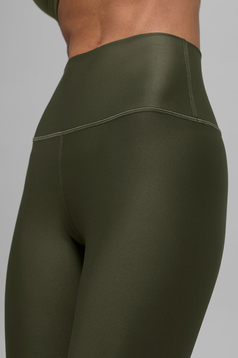 alo 7/8 High-Waist Airlift Legging - Green Olive