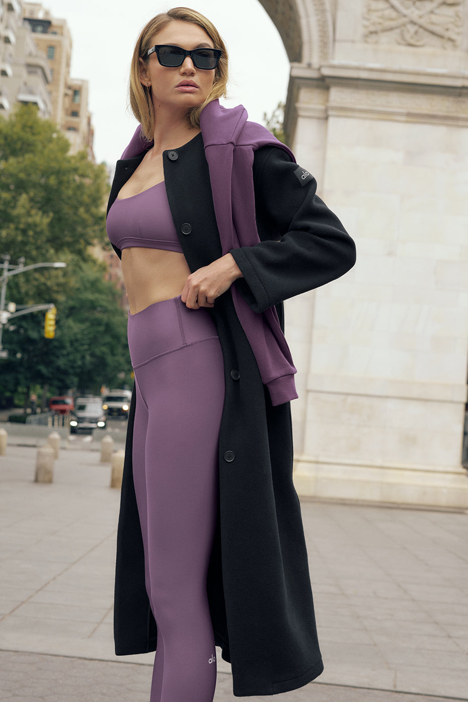 alo 7/8 High-Waist Airlift Legging - Plum Kiss