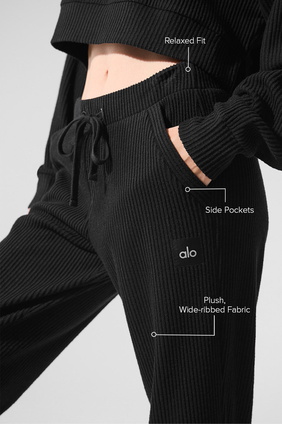 alo Muse Sweatpant - Black