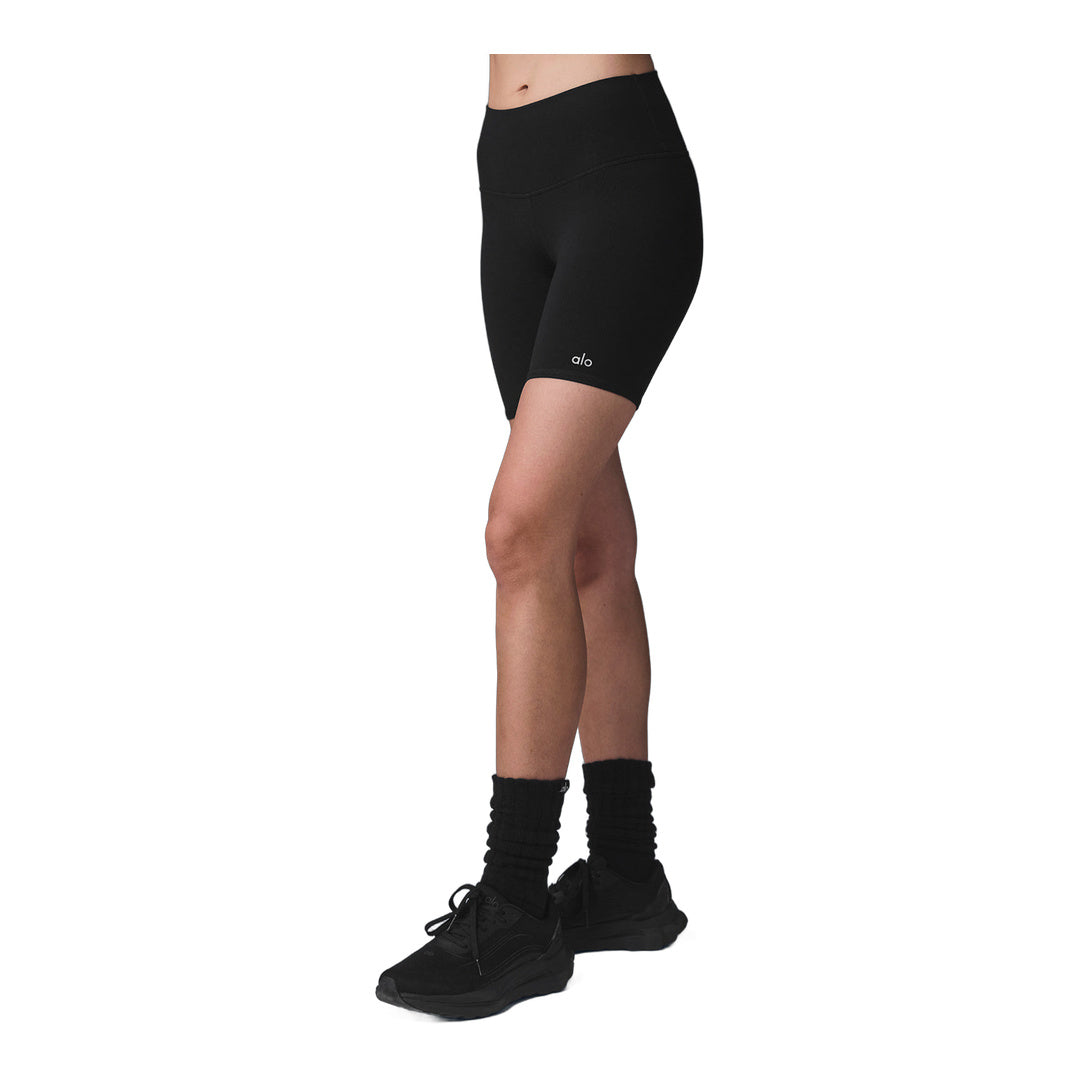 alo 7" High-Waist Biker Short - Black