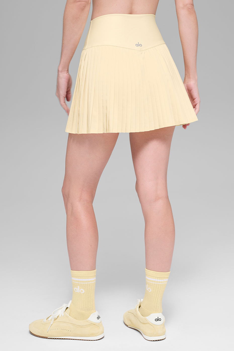 alo Grand Slam Tennis Skirt - Candlelight Yellow