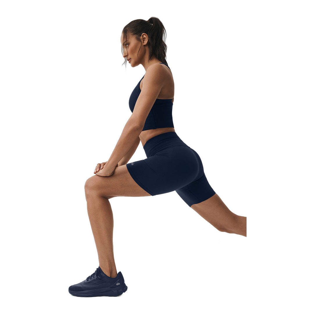 alo 5" Seamless Ribbed Favorite Short - Navy