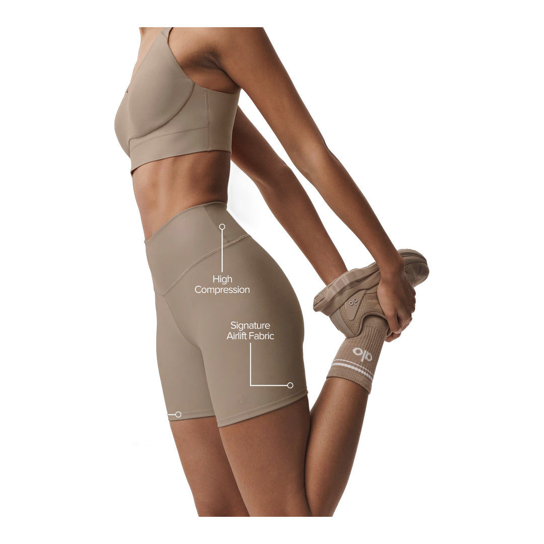 alo 5" Airlift Energy Short - Gravel