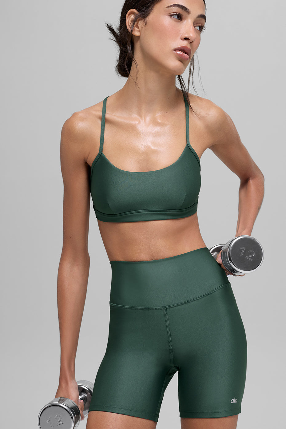 alo 5" Airlift Energy Short - Clover Green