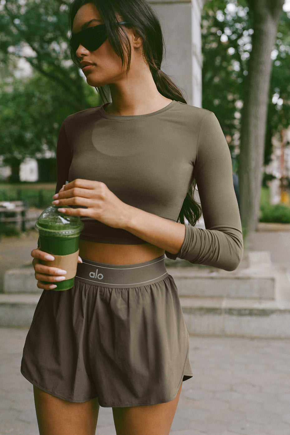 alo Match Point Short - Olive Tree
