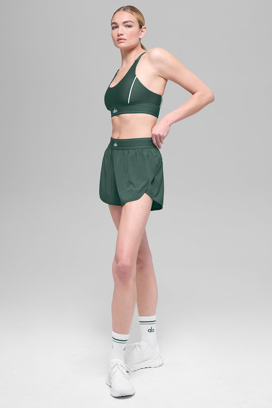 alo Match Point Short - Clover Green