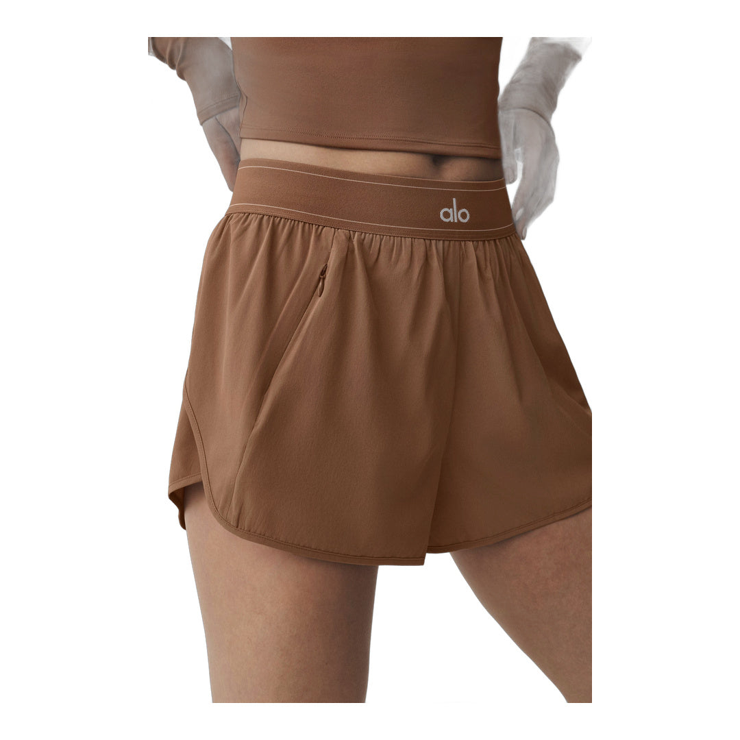 alo Match Point Short - Sun Kissed Brown