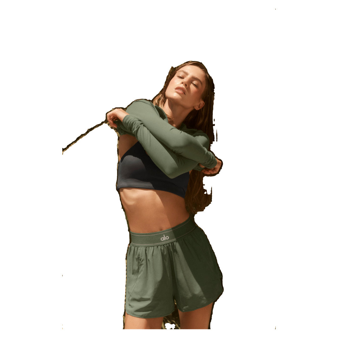 ALO Match Point Short - Bamboo Green
