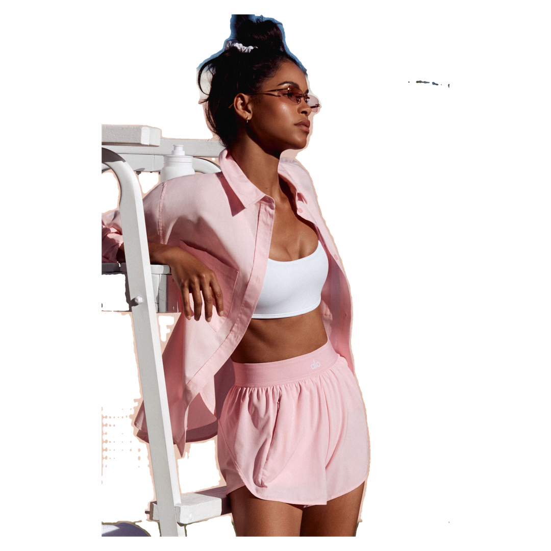 ALO Match Point Short - Pink Marshmallow