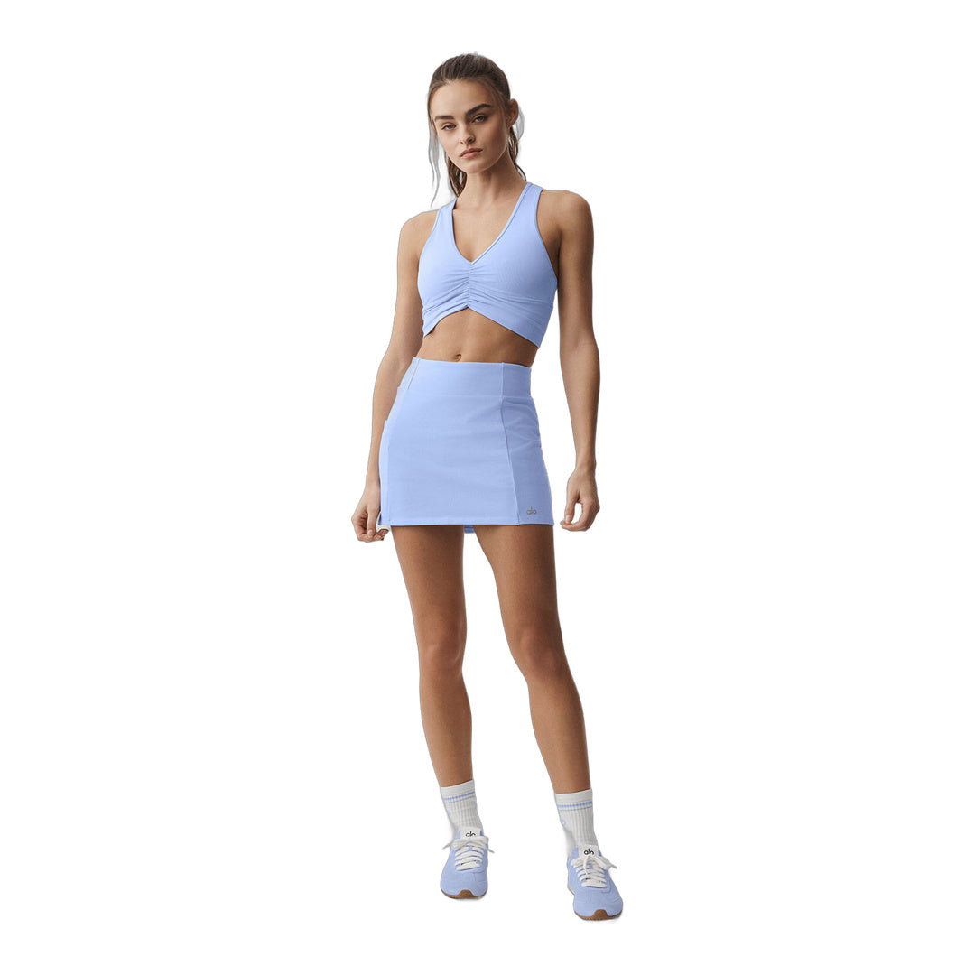 alo Airbrush High-Waist Good Form Tennis Skirt - Light Provence Blue