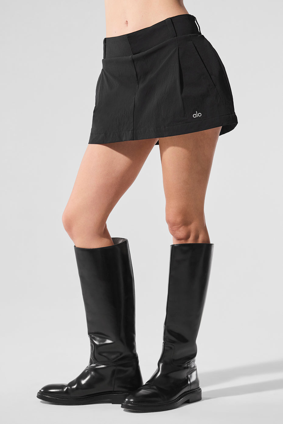 alo Fan Club Mini Skirt - Black