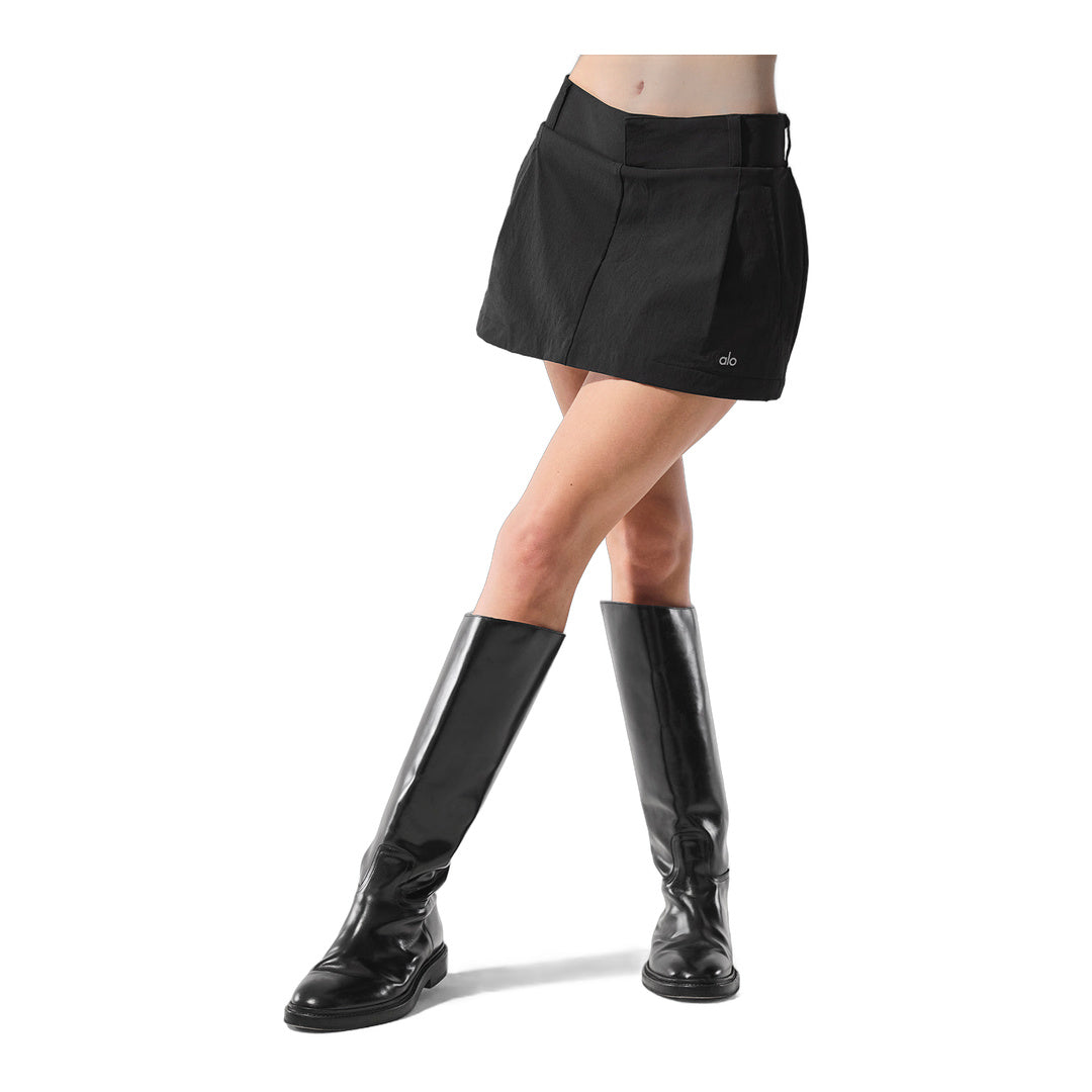 alo Fan Club Mini Skirt - Black