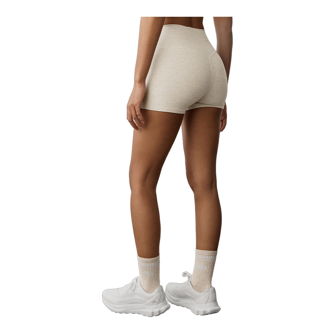 alo 3" Alosoft High-Waist Carefree Short - Oatmeal Heather