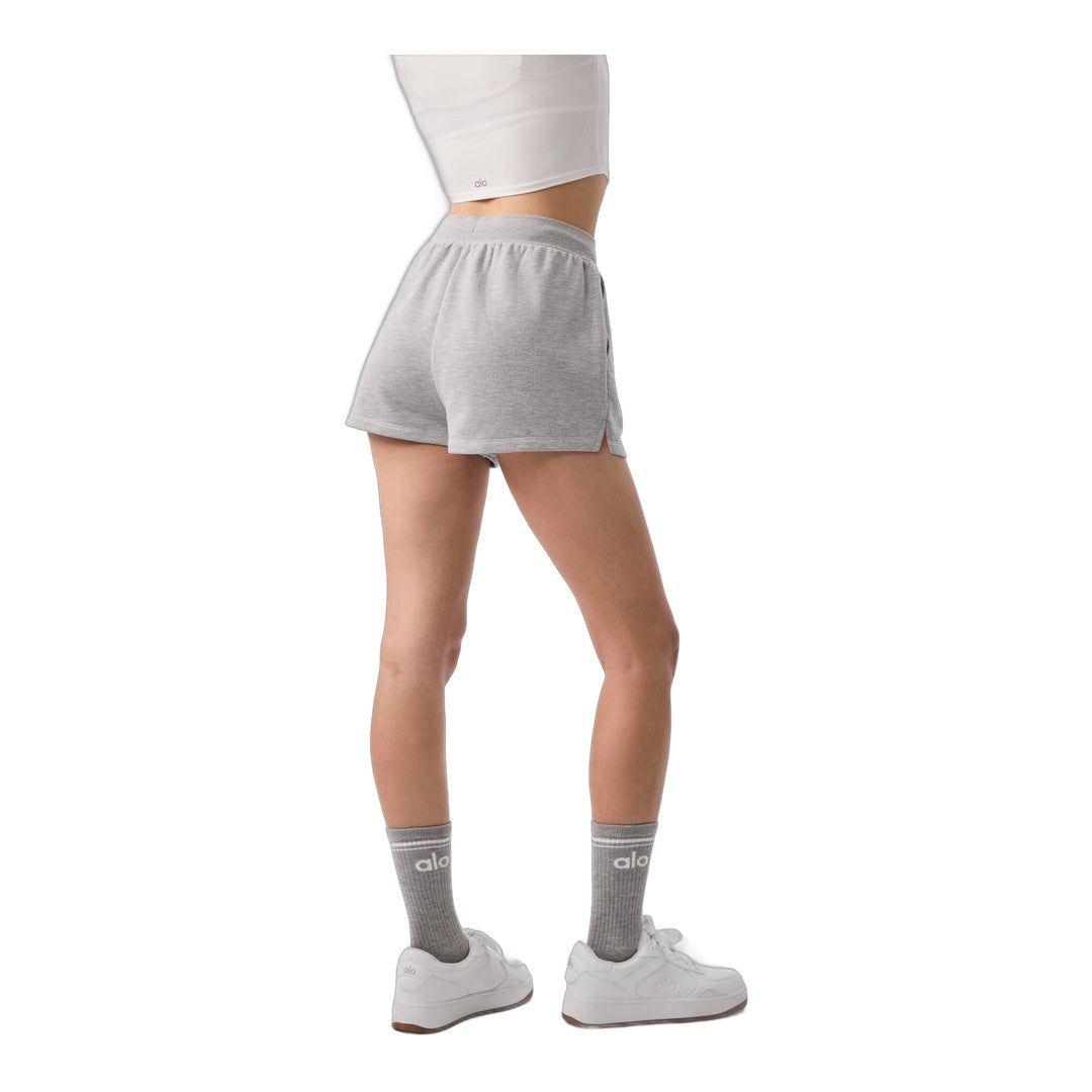 alo Low Key Sweat Short - Athletic Heather Grey