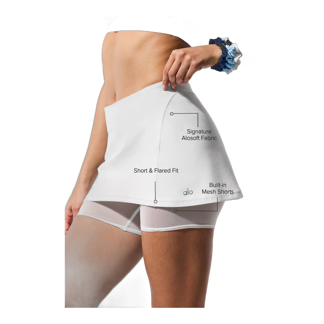 alo Alosoft Serve It Up Skirt - White