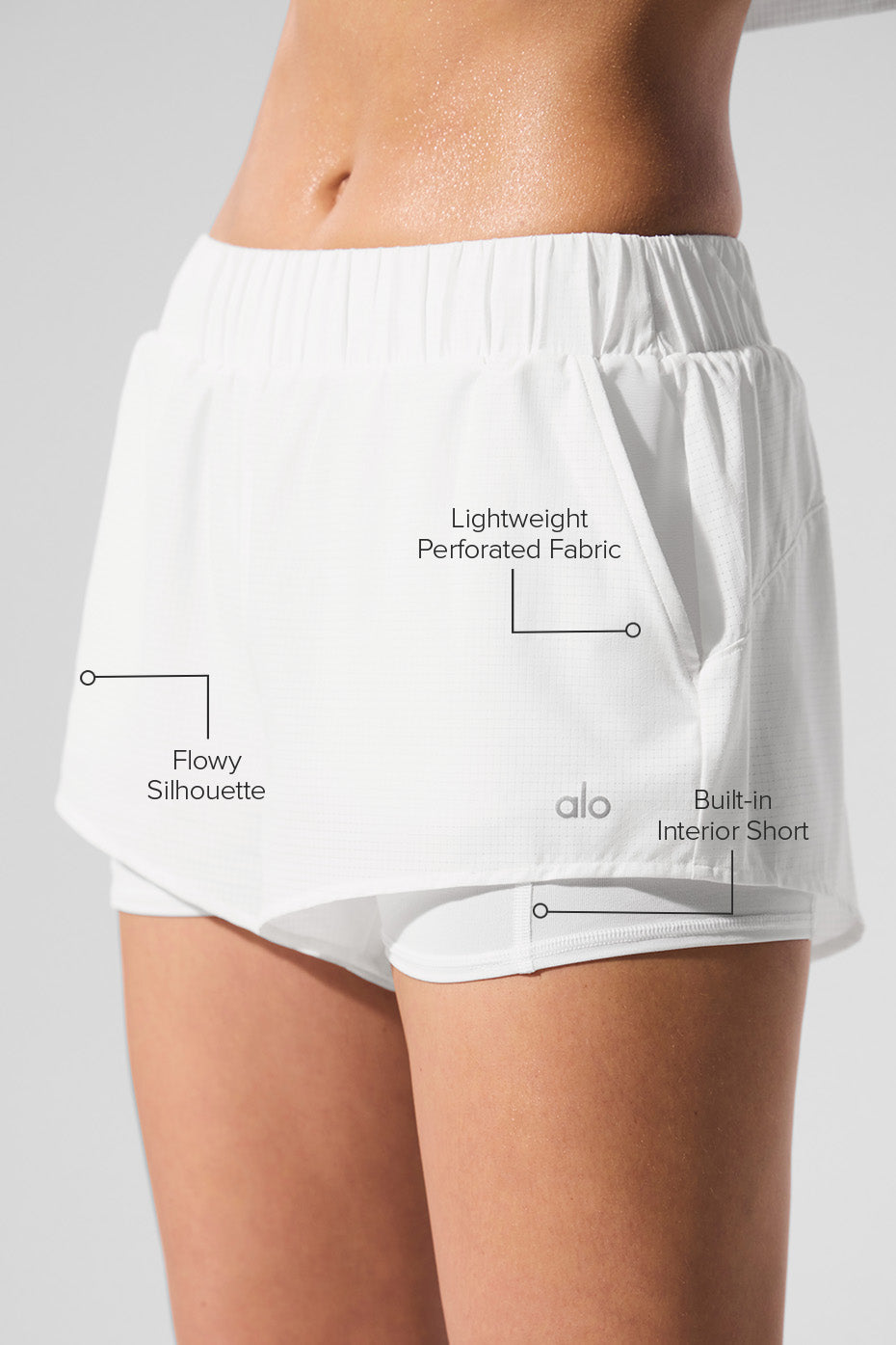 alo Sport Star Short - White