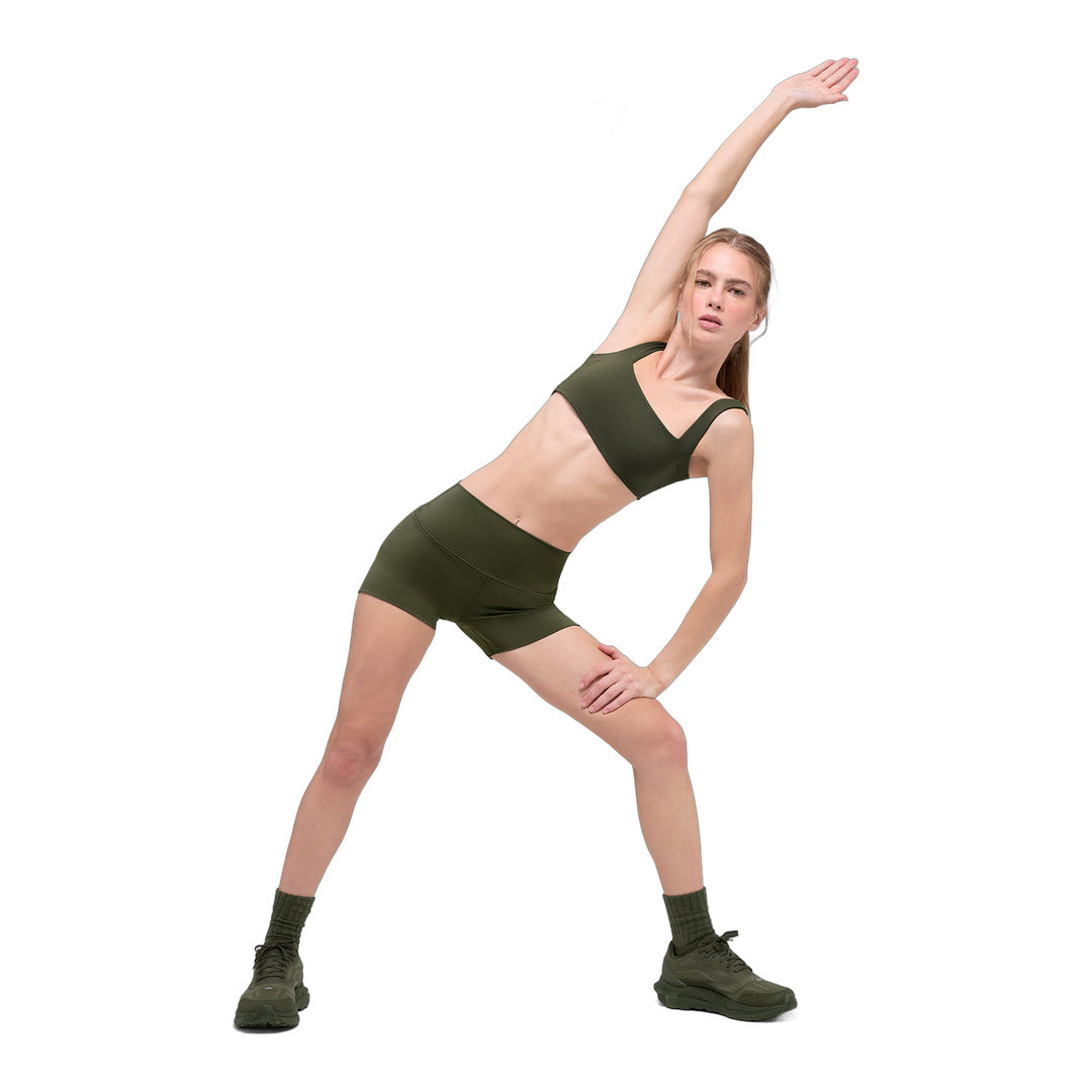alo 3" ALO Softsculpt High-Waist Precision Short - Green Olive