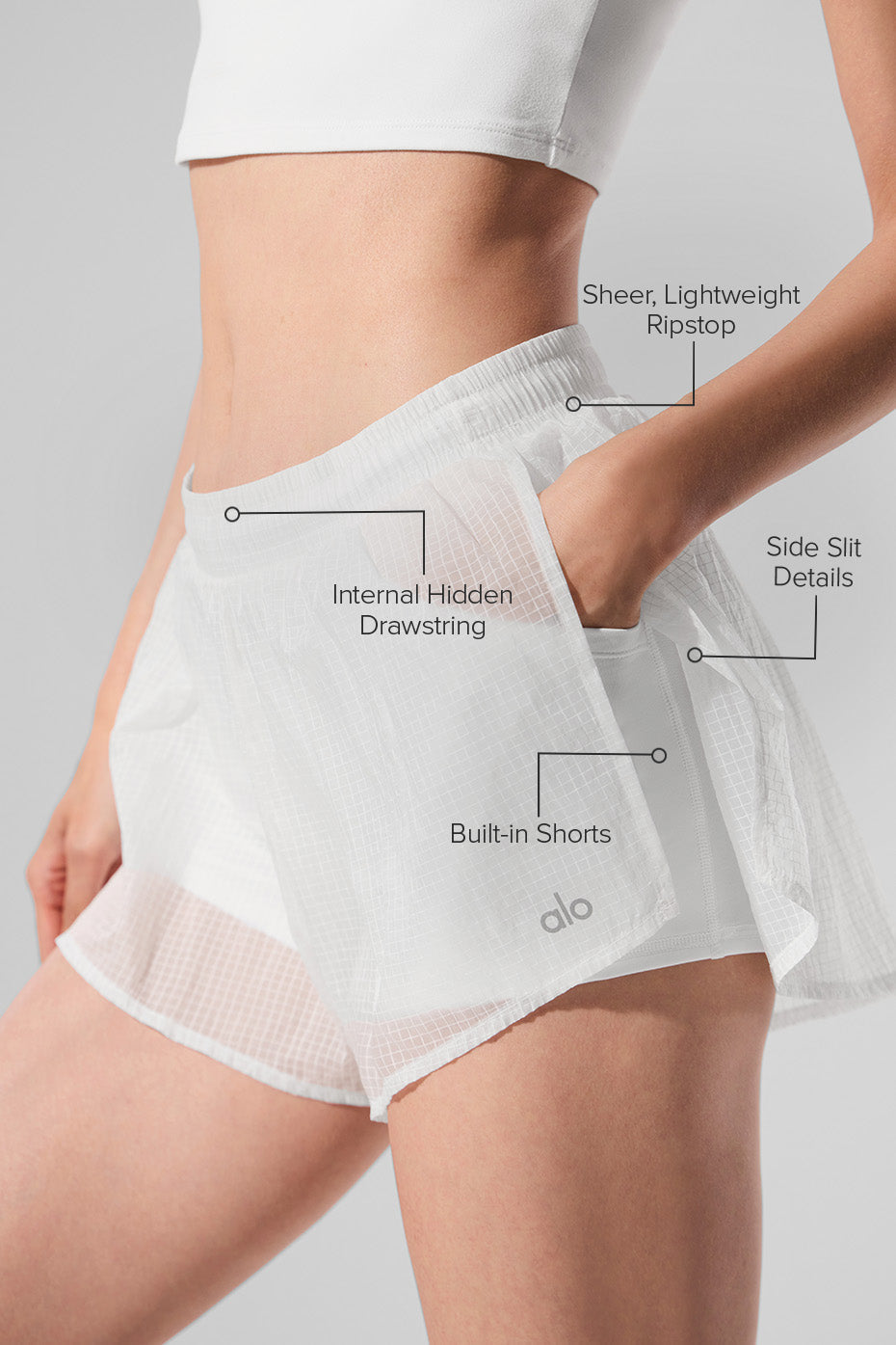 alo Game Time Short - White