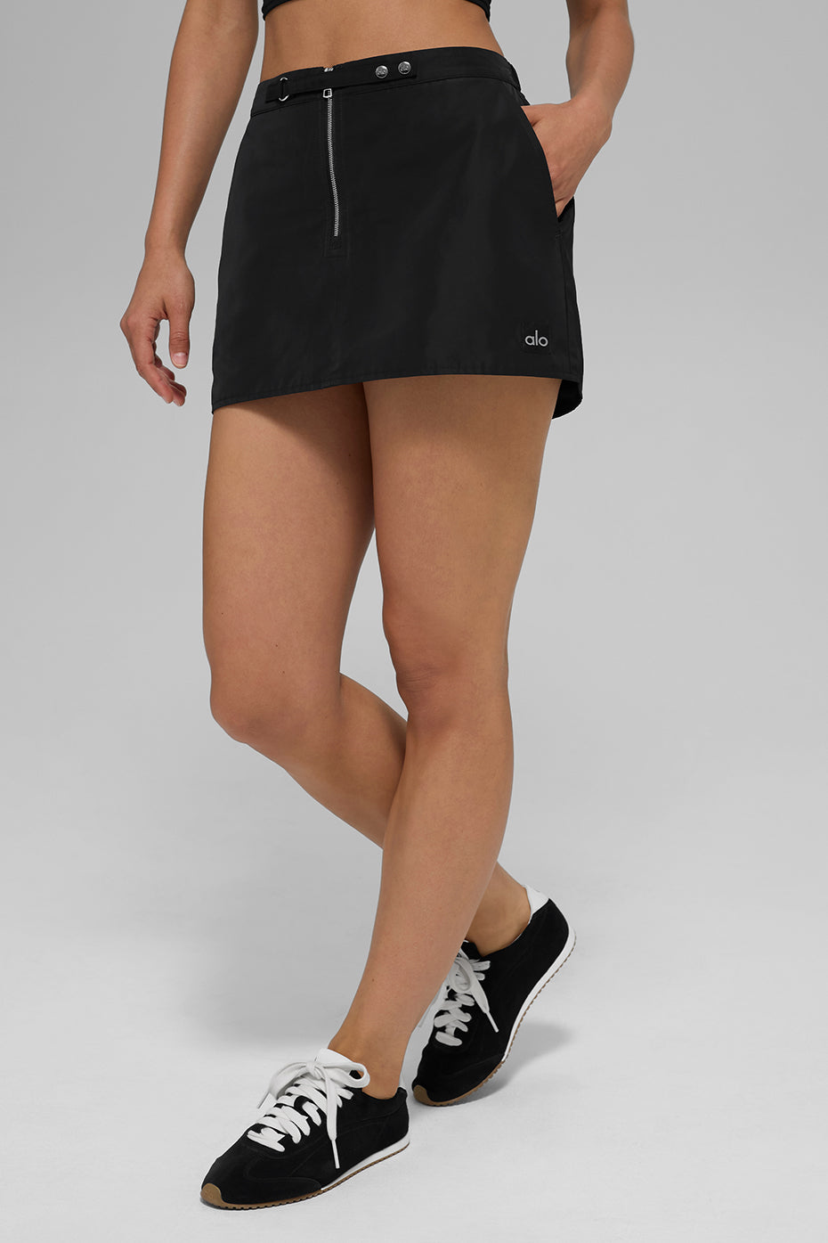 alo Work It Mini Skirt - Black