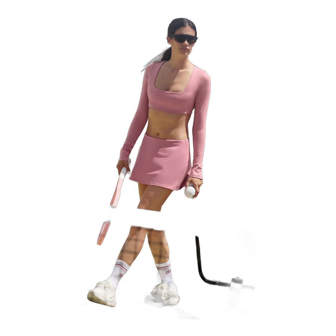 alo ALO Softsculpt Precision Mini Skirt - Pink Wild Rose