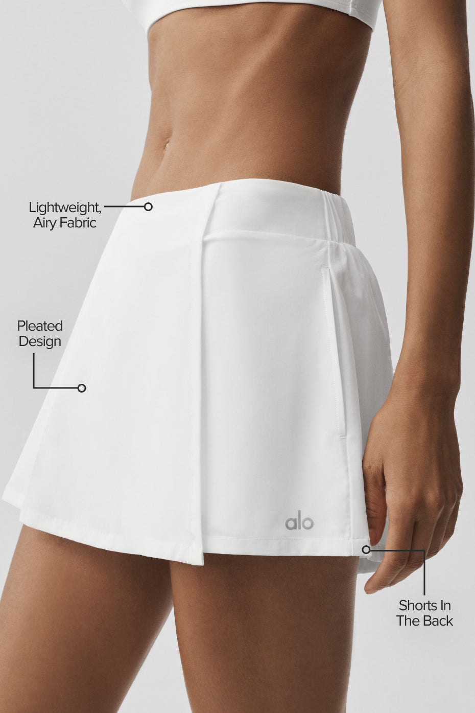 alo Unmatched Skort - White