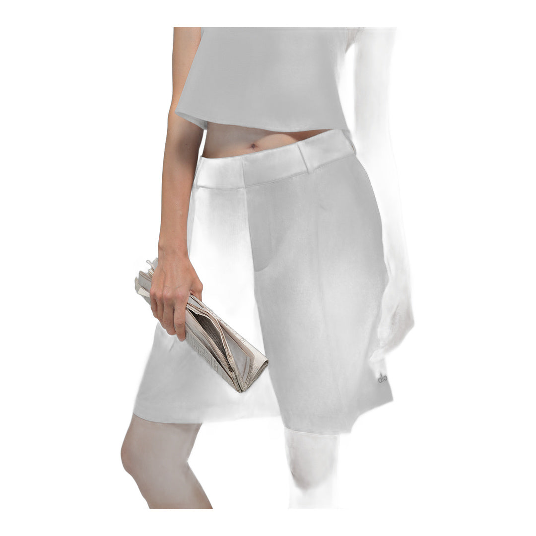 alo High-Waist Dreamscape Short - Semi Sheer White