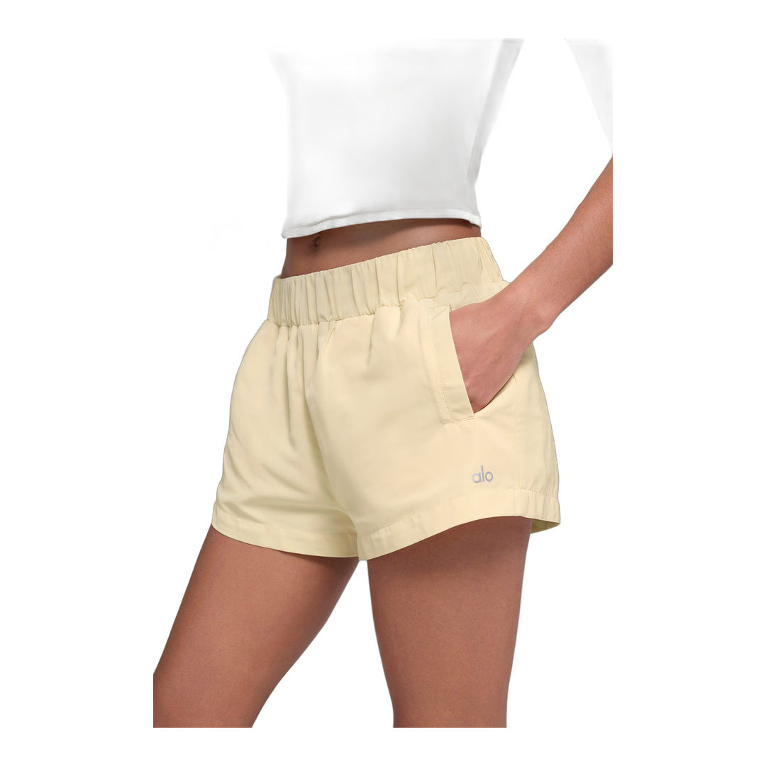 alo High-Waist Socialite Short - Candlelight Yellow