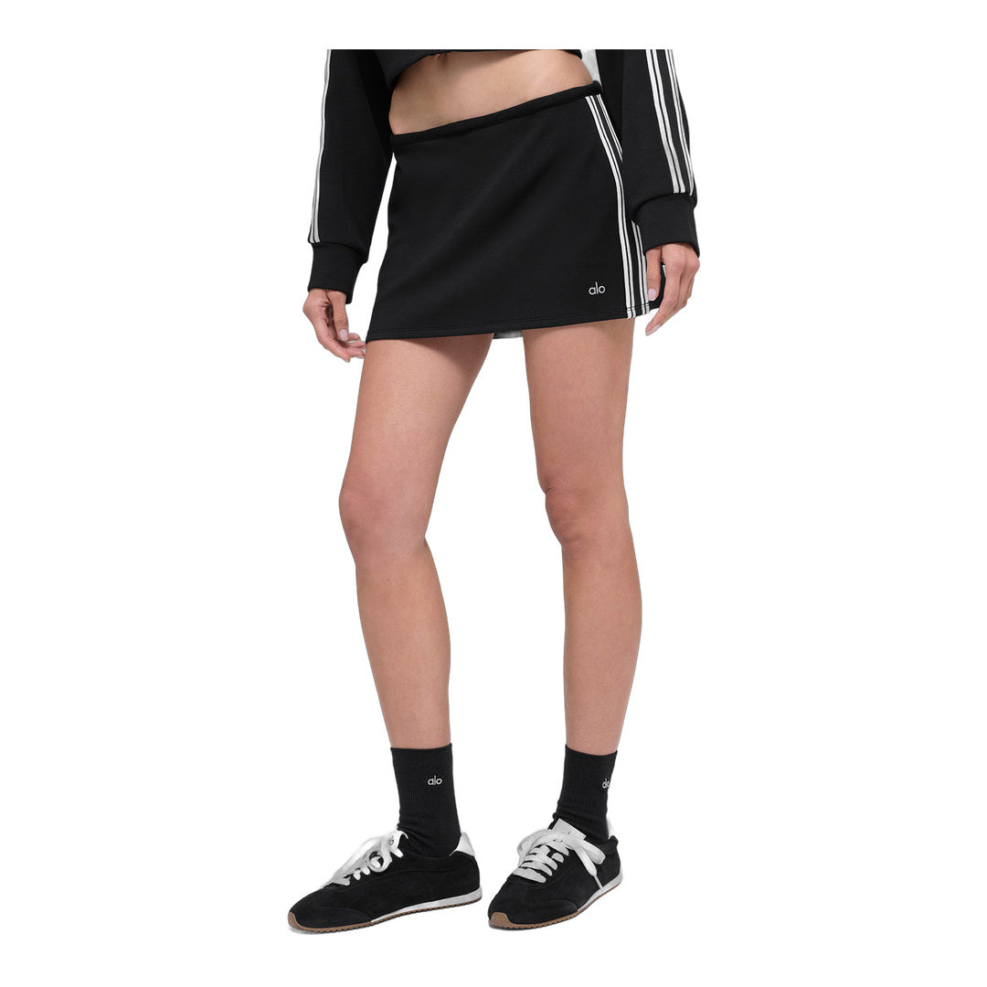 alo Track Star Mini Skirt - Black