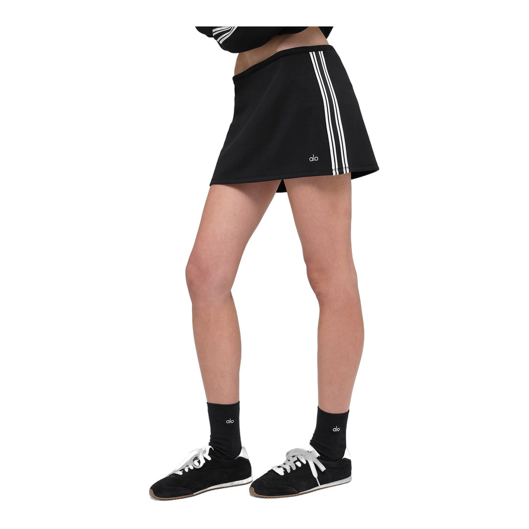 alo Track Star Mini Skirt - Black