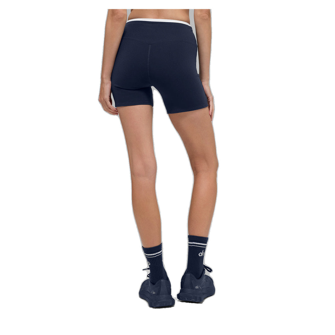 ALO 5" Airbrush Double Up Short - Navy/White