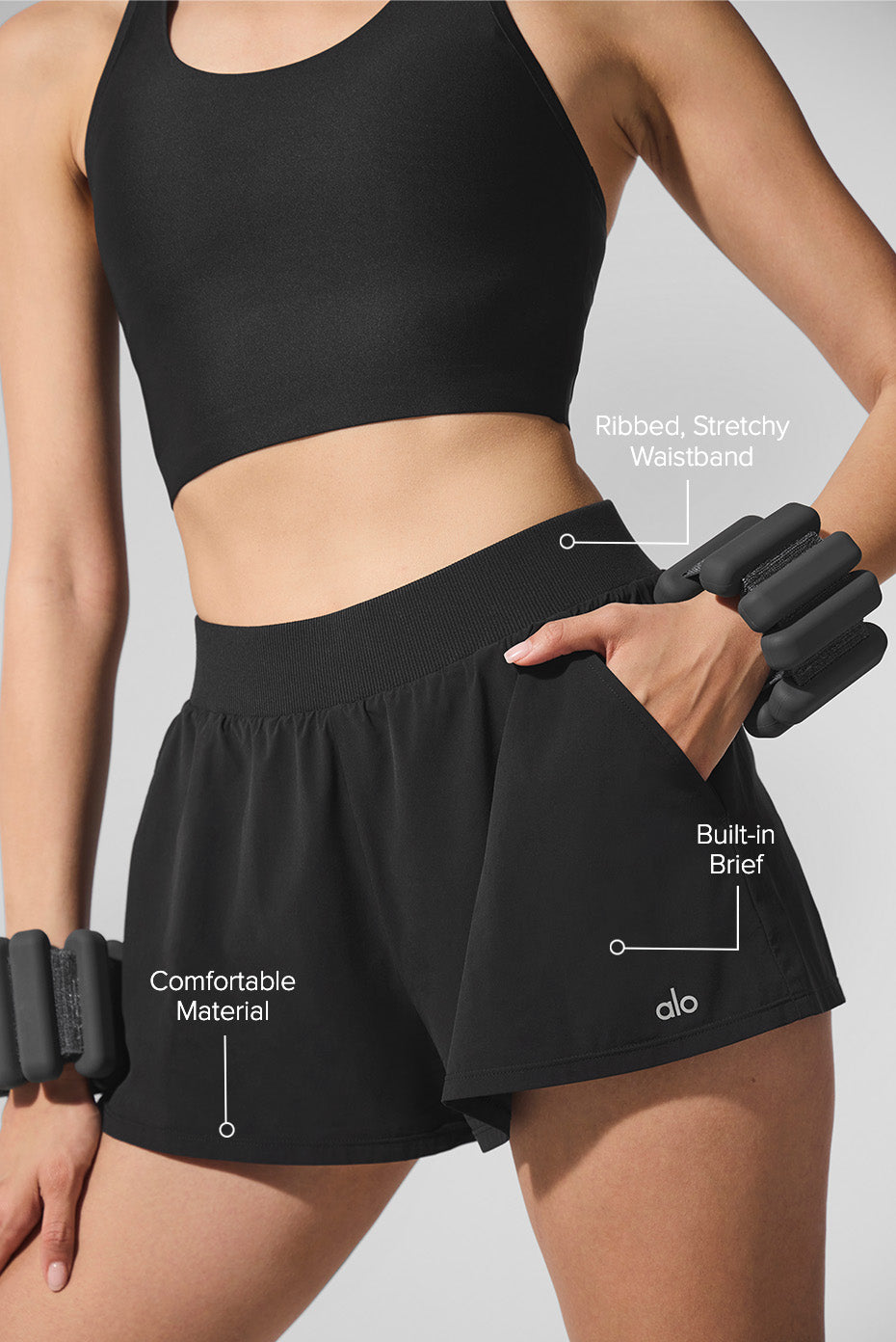 alo Breezy Short - Black