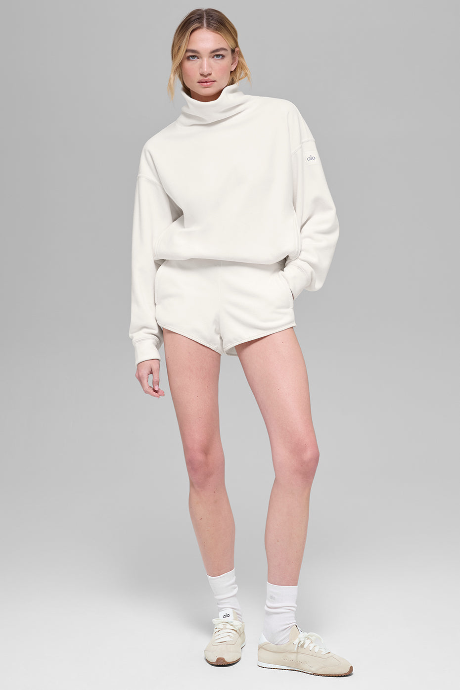 alo Polar Fleece Retreat Short - Ivory