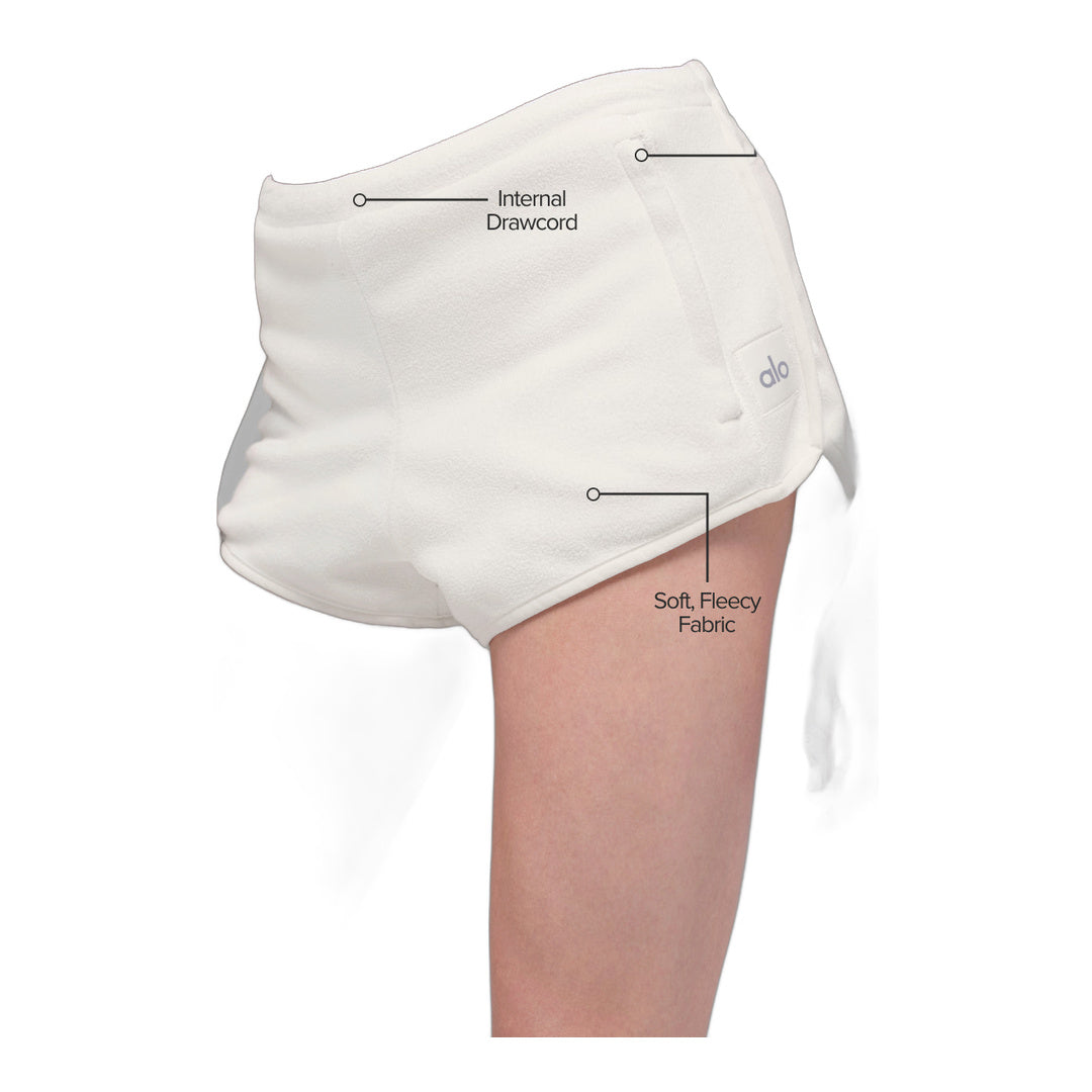 alo Polar Fleece Retreat Short - Ivory