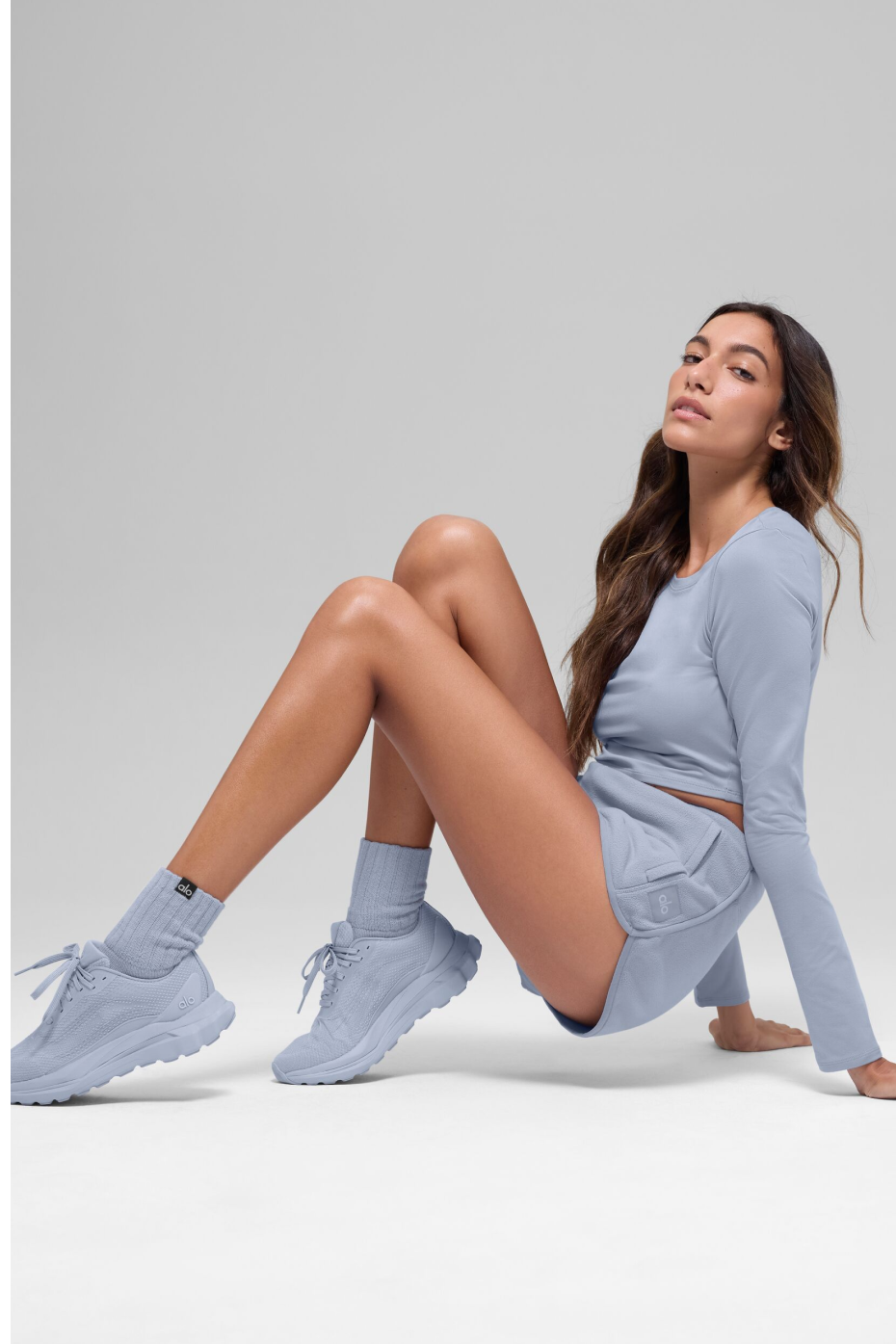 alo Polar Fleece Retreat Short - Winter Frost
