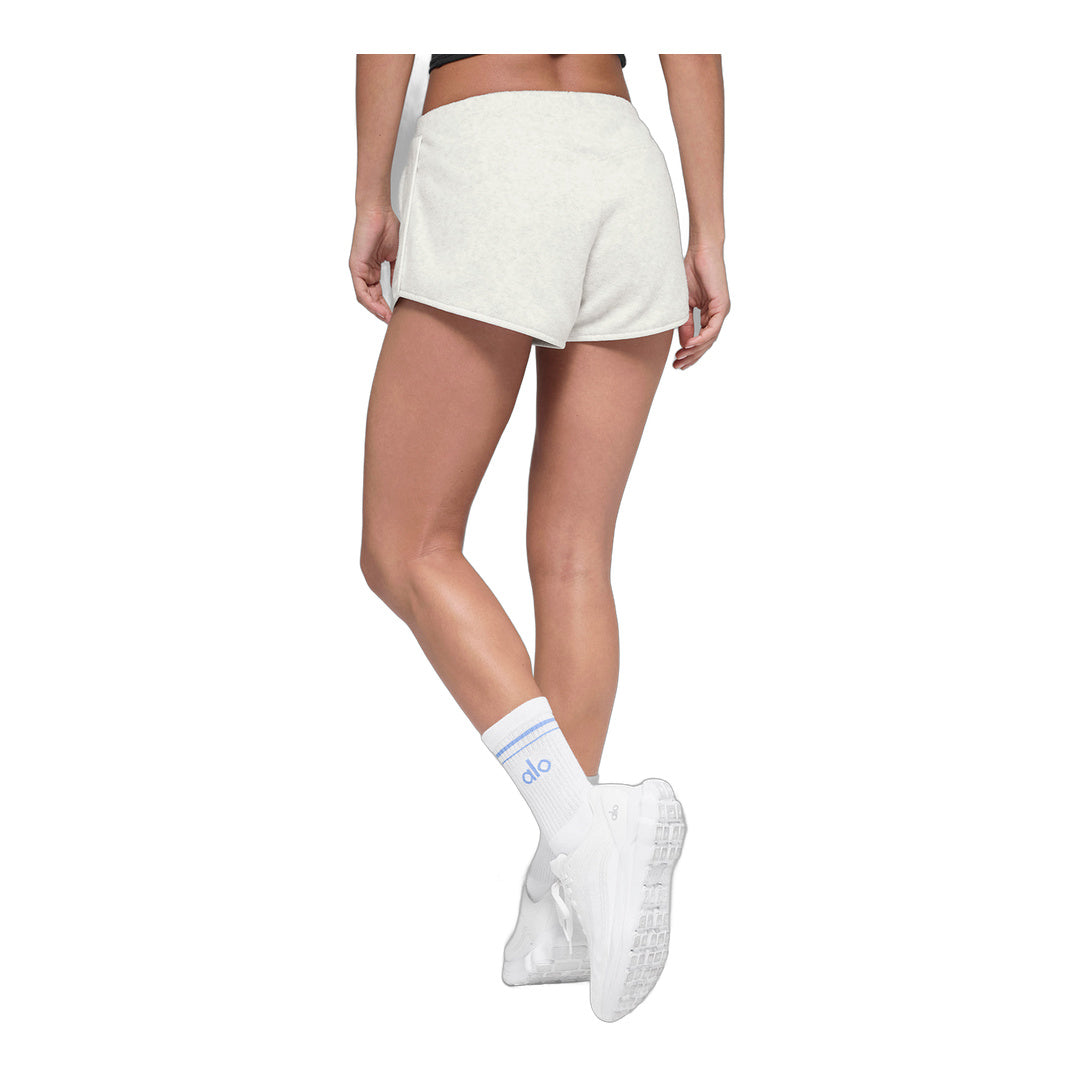 alo Polar Fleece Retreat Short - White Heather Grey
