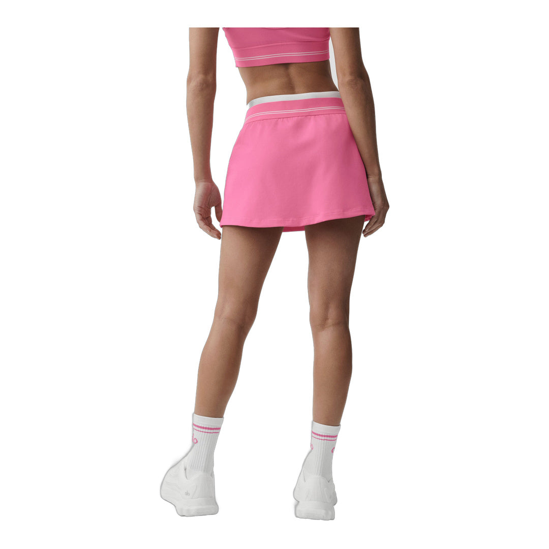 alo Airbrush Better Together Tennis Skirt - Paradise Pink/White