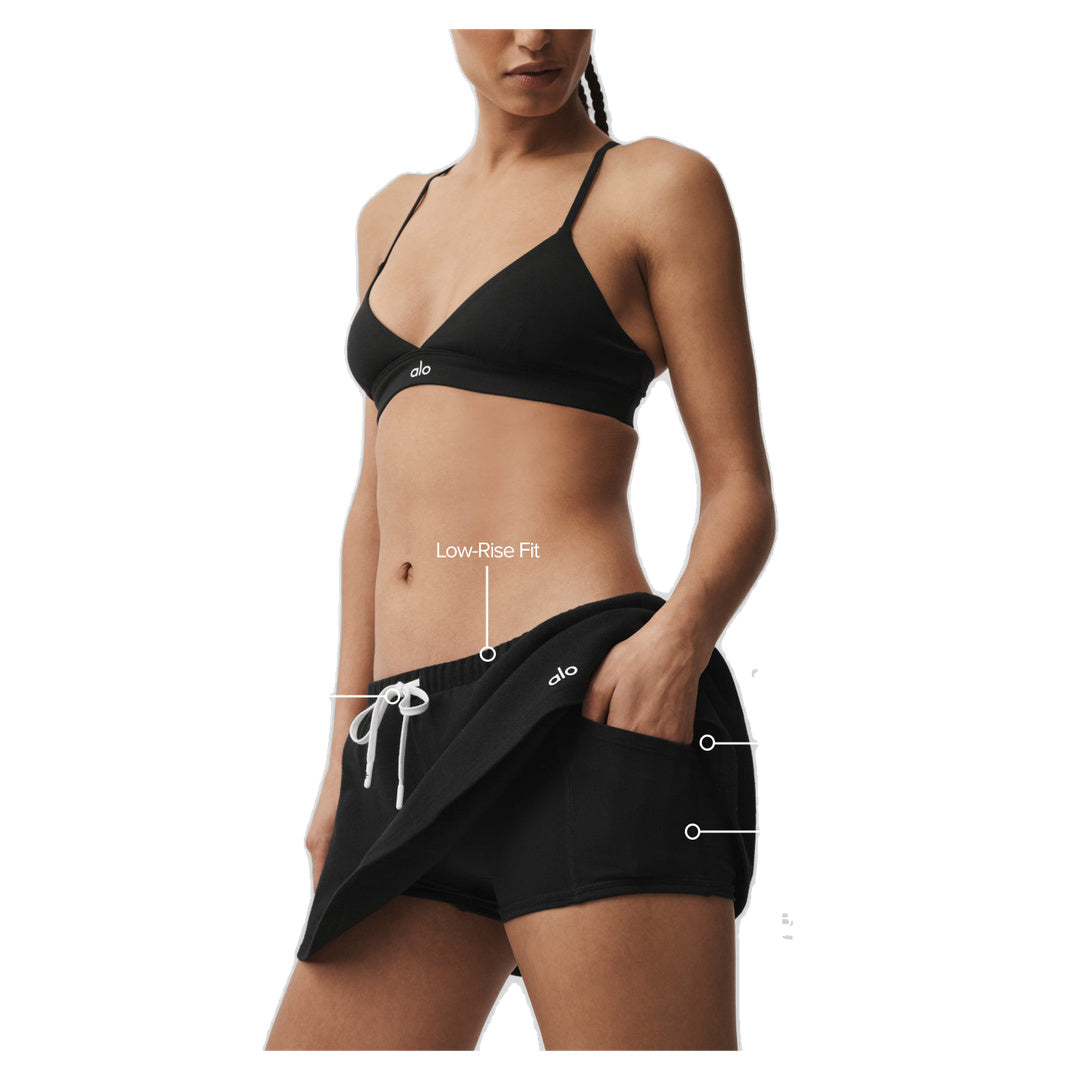 ALO Low-Rise Fan Favorite Micro Skirt - Black