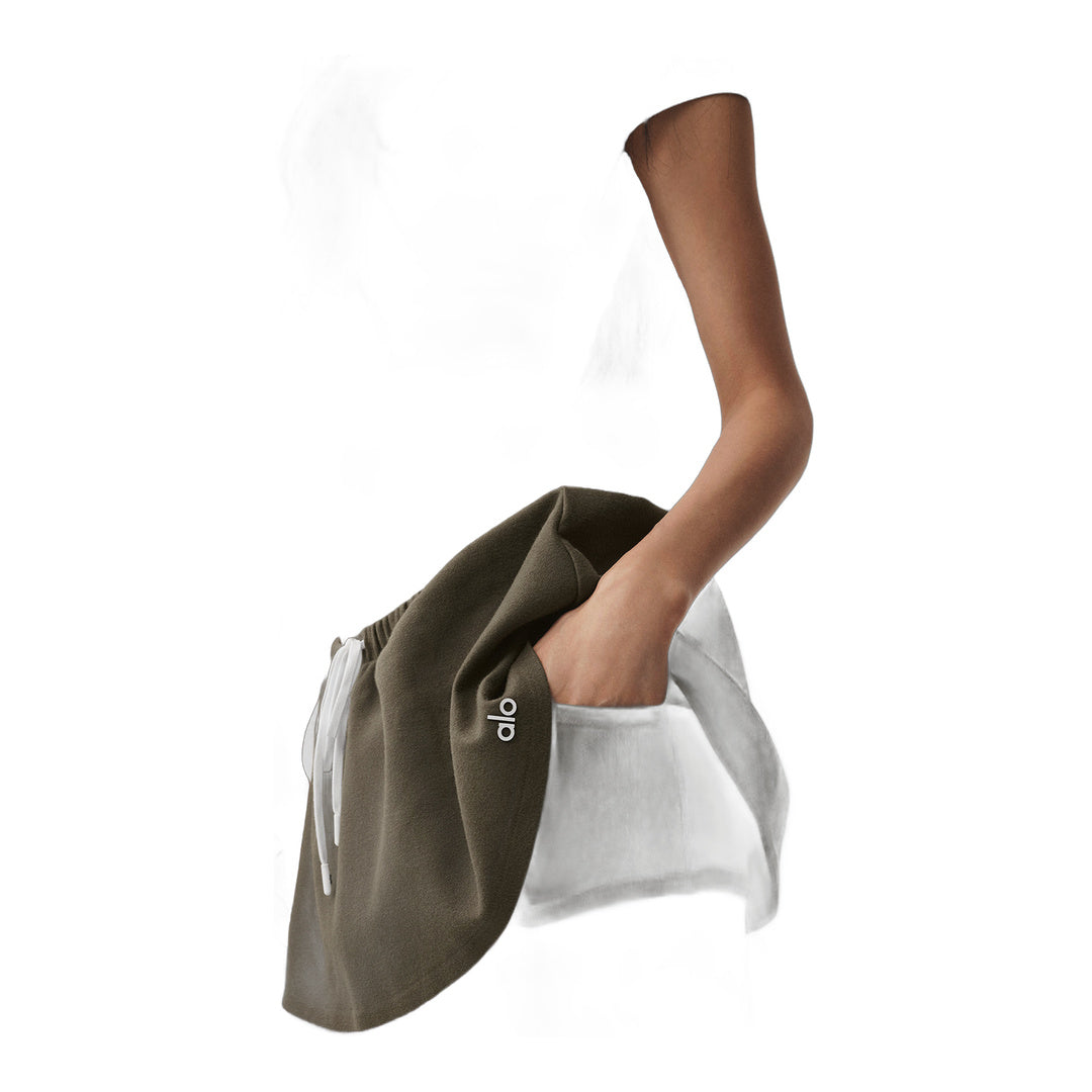 alo Low-Rise Fan Favorite Micro Skirt - Olive Tree