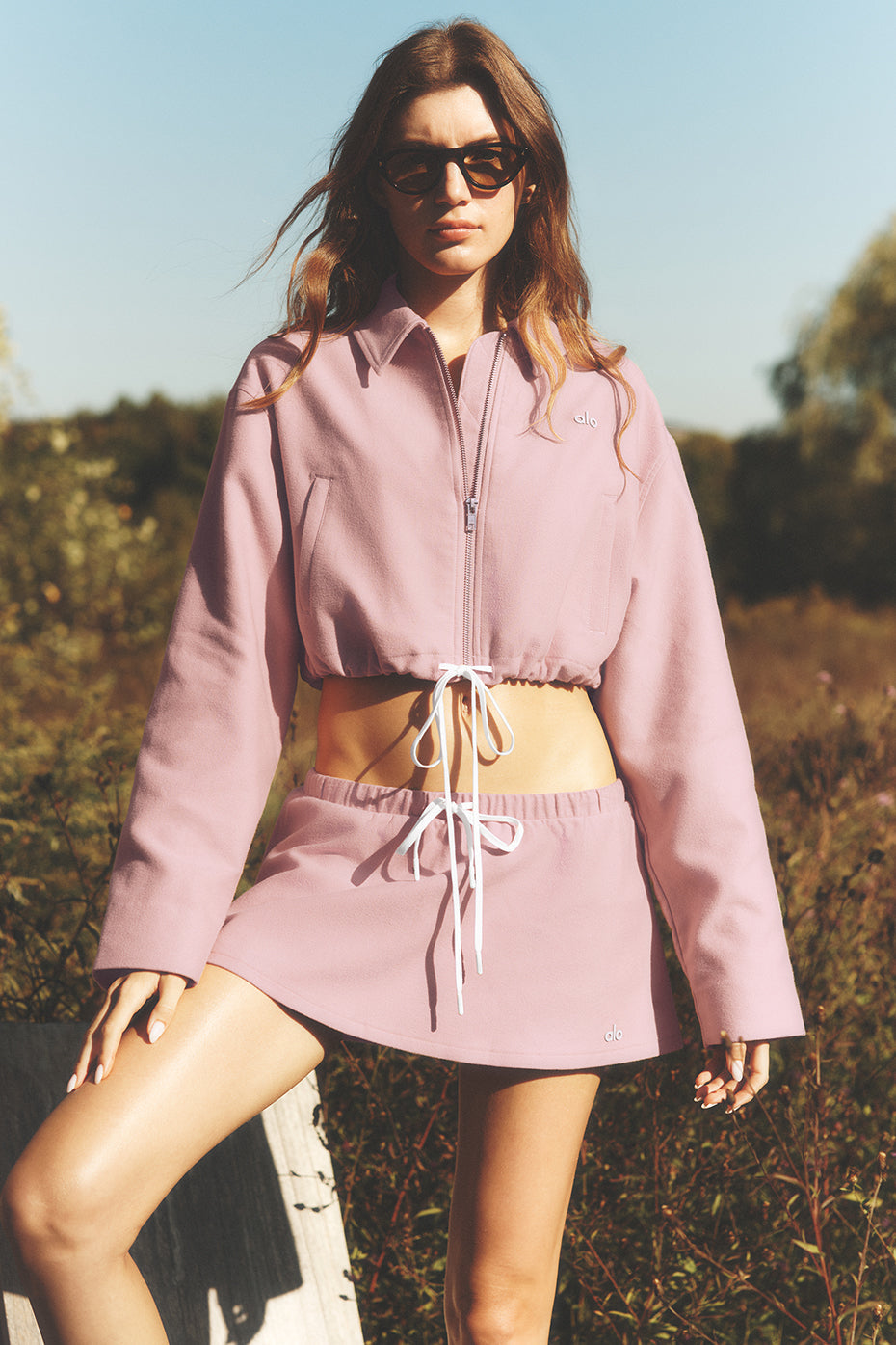 alo Low-Rise Fan Favorite Micro Skirt - Vintage Pink