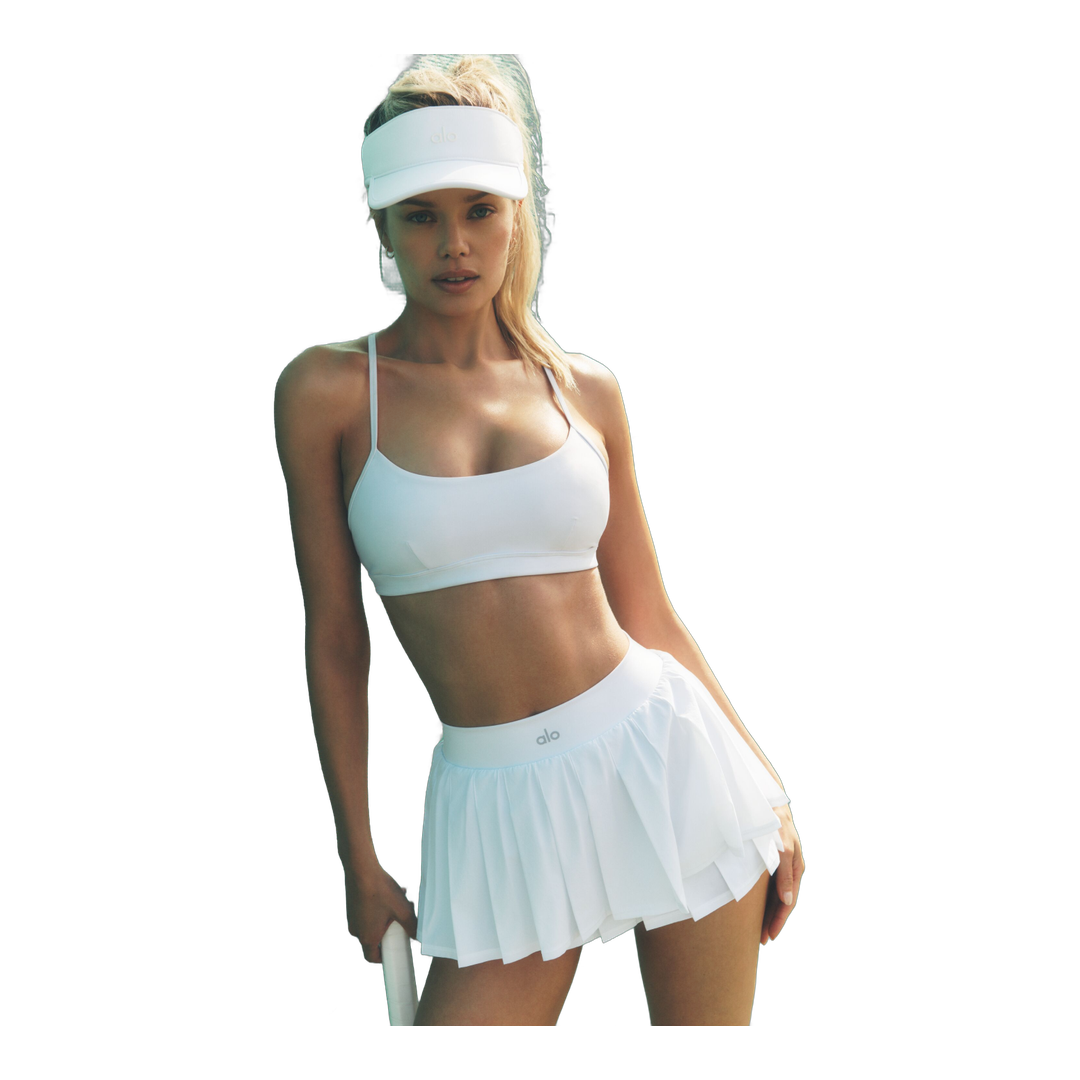 alo Double Or Nothing Tennis Skirt - White