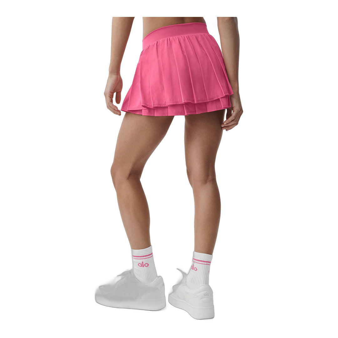 alo Double Or Nothing Tennis Skirt - Paradise Pink