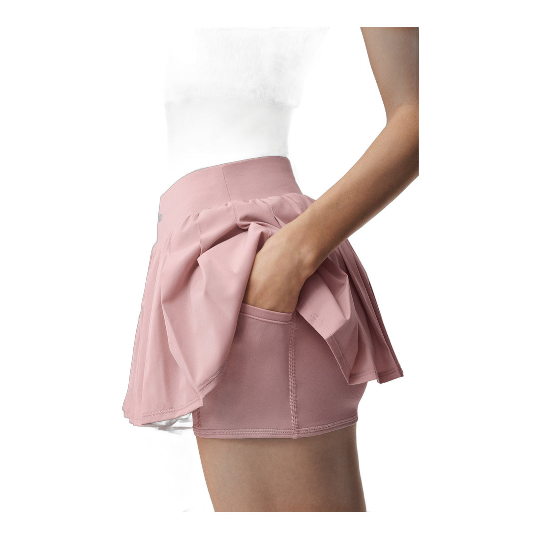 alo Double Or Nothing Tennis Skirt - Vintage Pink