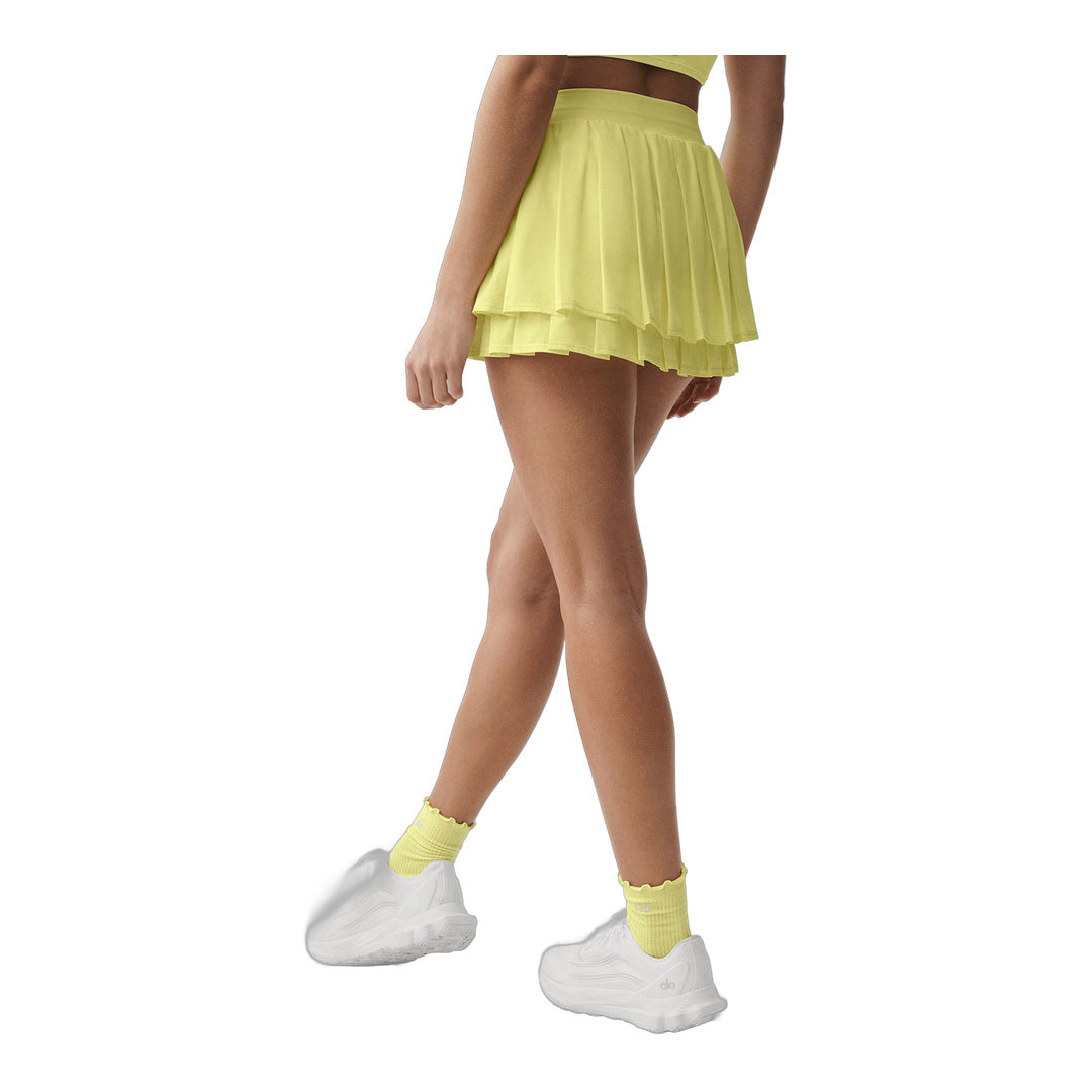 alo Double Or Nothing Tennis Skirt - Sunshine