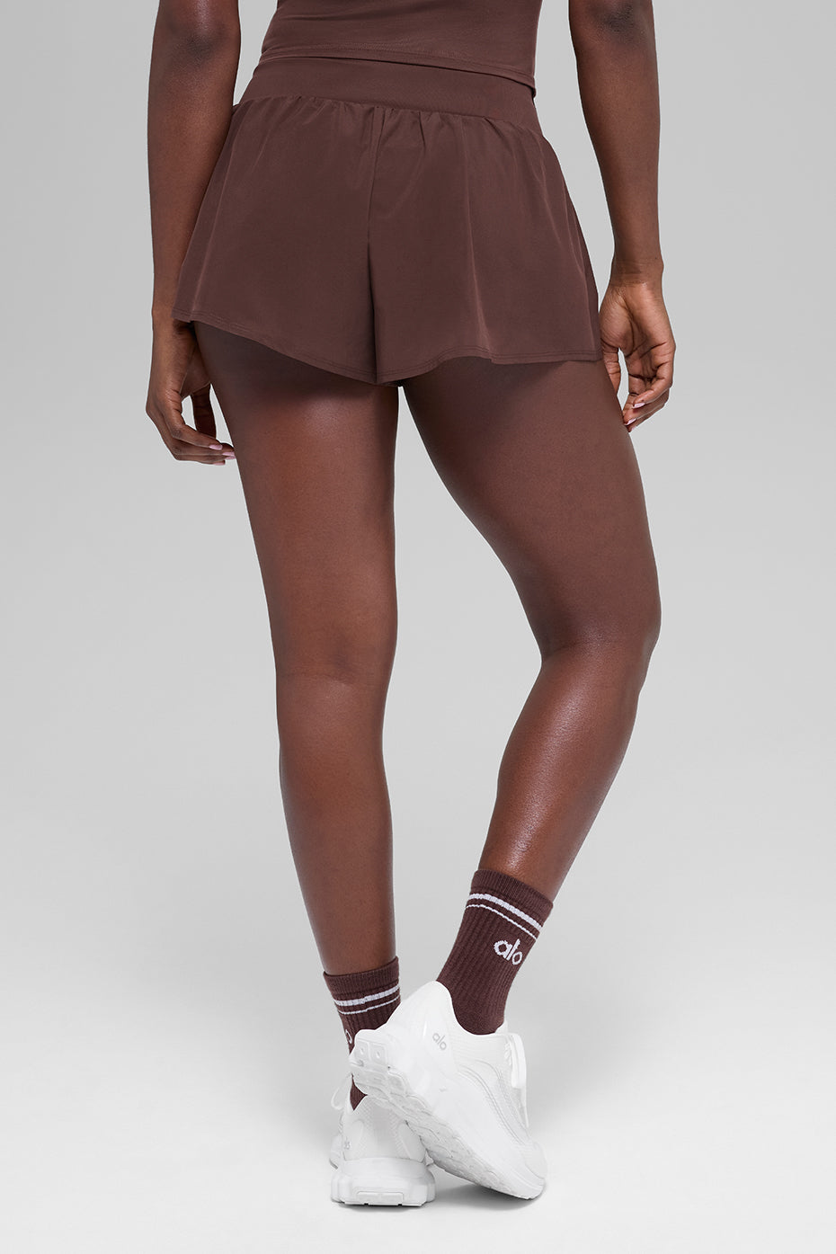 alo Victory Running Short - Brownstone