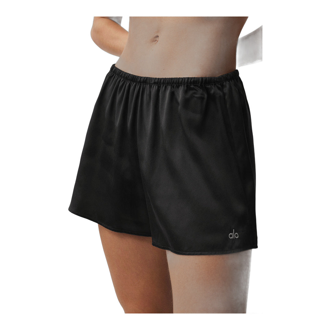 alo Silk Luminous Short - Black