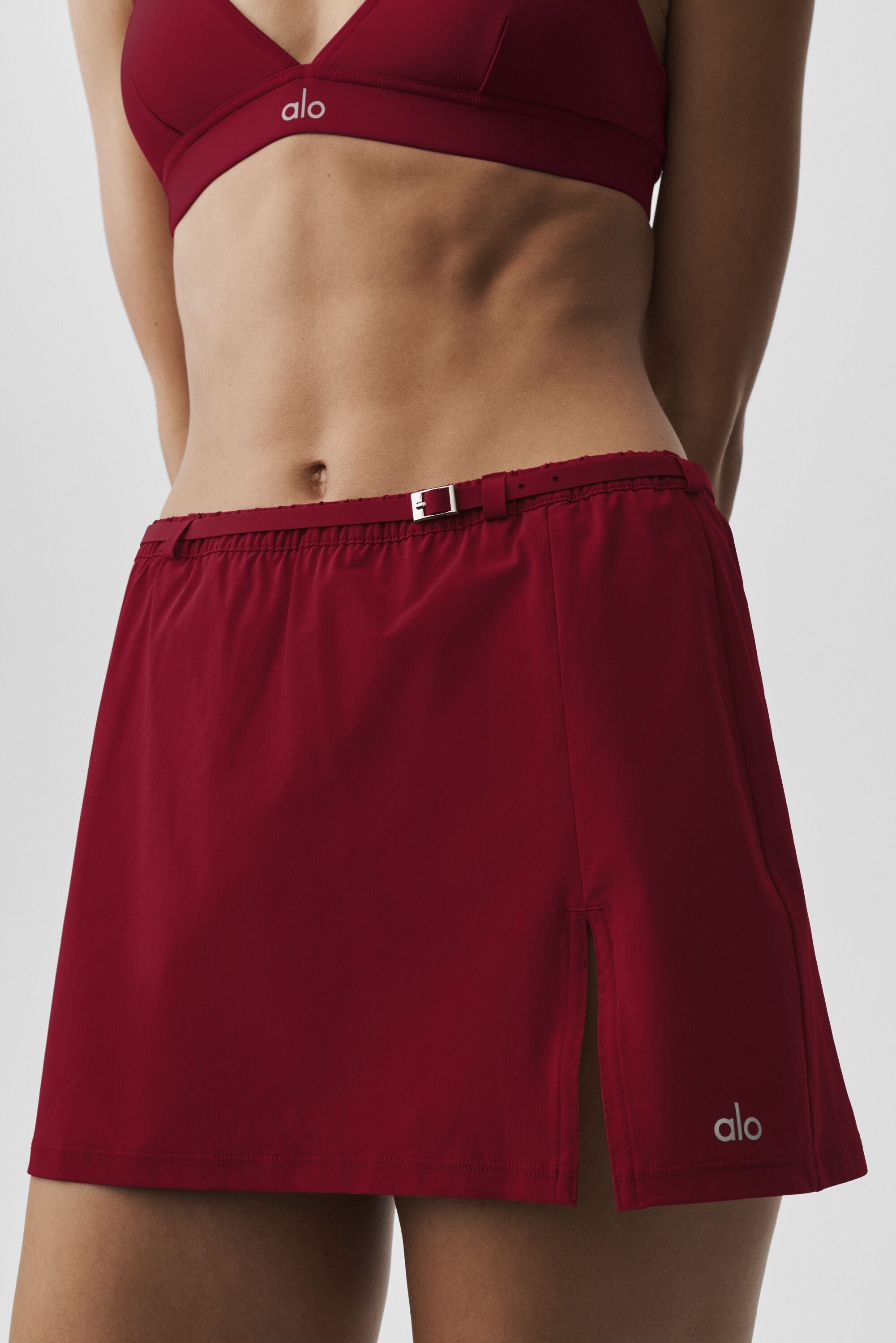 alo Connection Mini Skirt - Summer Romance Red
